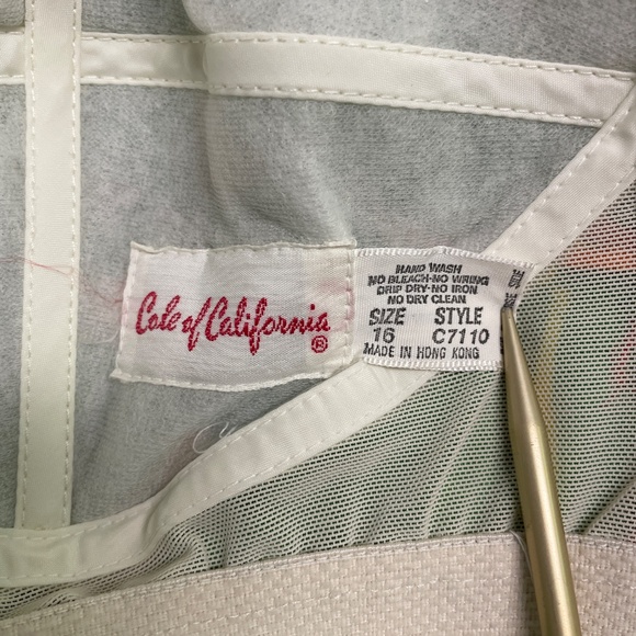 Vintage 60-70s Romper Swimsuit Women, Cole of California, size 16 - Picture 11 of 11